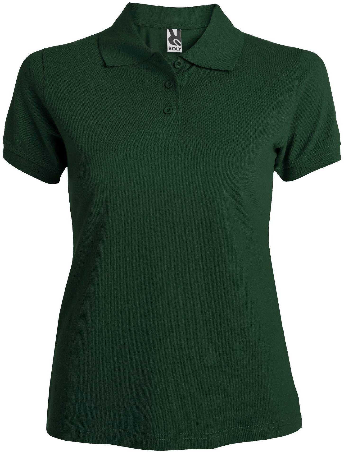 Polo manga corta mujer color VERDE BOTELLA